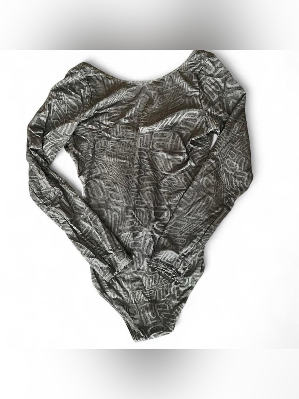 Parade Sheer Mesh Thong Bodysuit  L